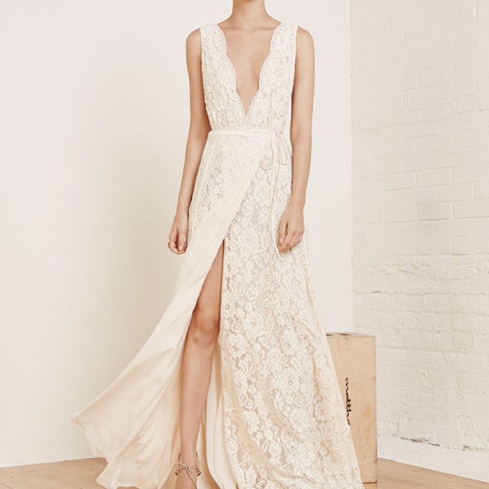 Reformation Francesca Dress Ivory Size 0